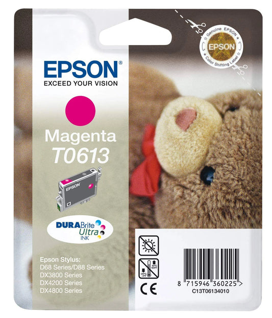 Epson T0613 cartouche d'encre Magenta authentique C13T06134010 (TVA incluse)