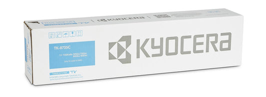 Kyocera TK-8735C (1T02XNCNL0) Cartouche de toner Cyan authentique (TVA incluse)