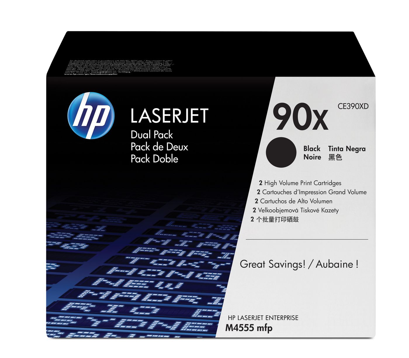 HP CE390XD (90X) Cartouche de toner Noir authentique (TVA incluse)