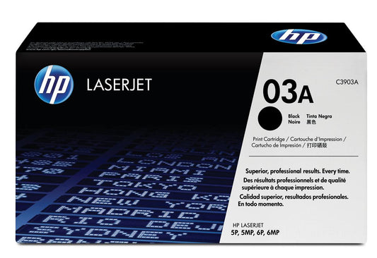 HP C3903A (03A) Cartouche de toner Noir authentique (TVA incluse)