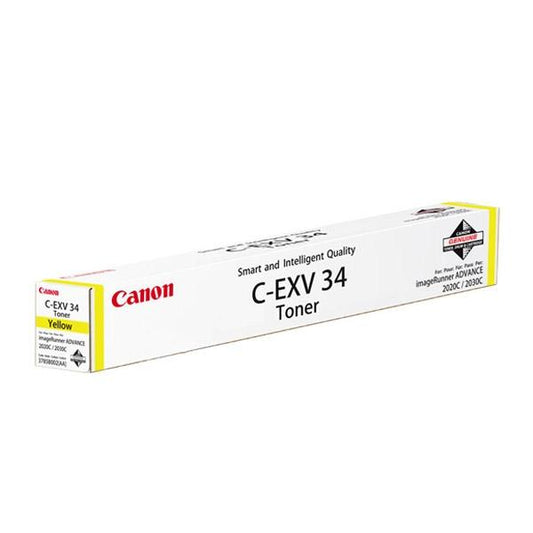 Canon C-EXV34Y (3785B002) Cartouche de toner Jaune authentique (TVA incluse)