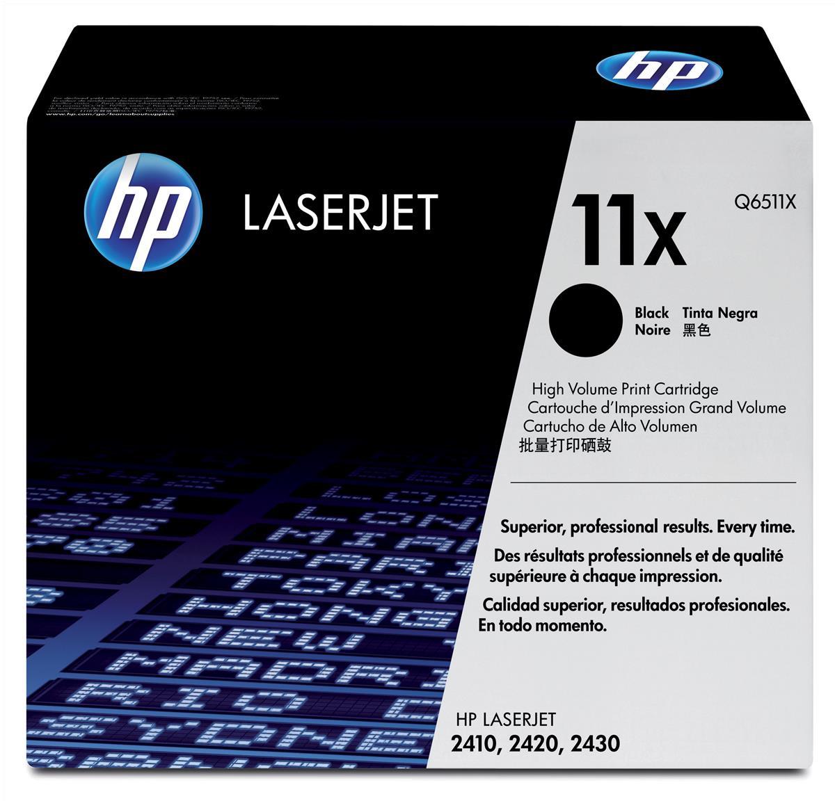 HP Q6511X (11X) Cartouche de toner Noir authentique (TVA incluse)