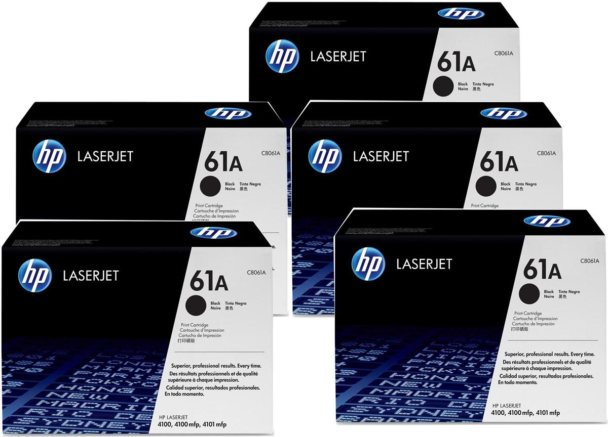 HP C8061A (61A) Cartouche de toner Noir authentique (TVA incluse)