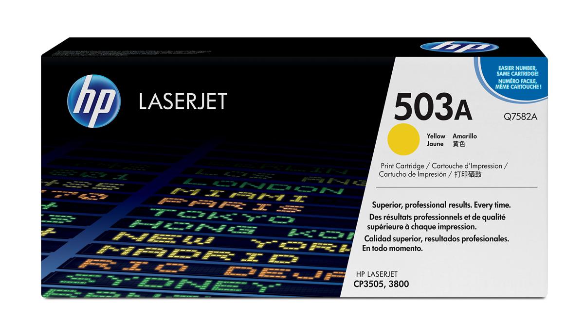 HP Q7582A (503A) Cartouche de toner Jaune authentique (TVA incluse)