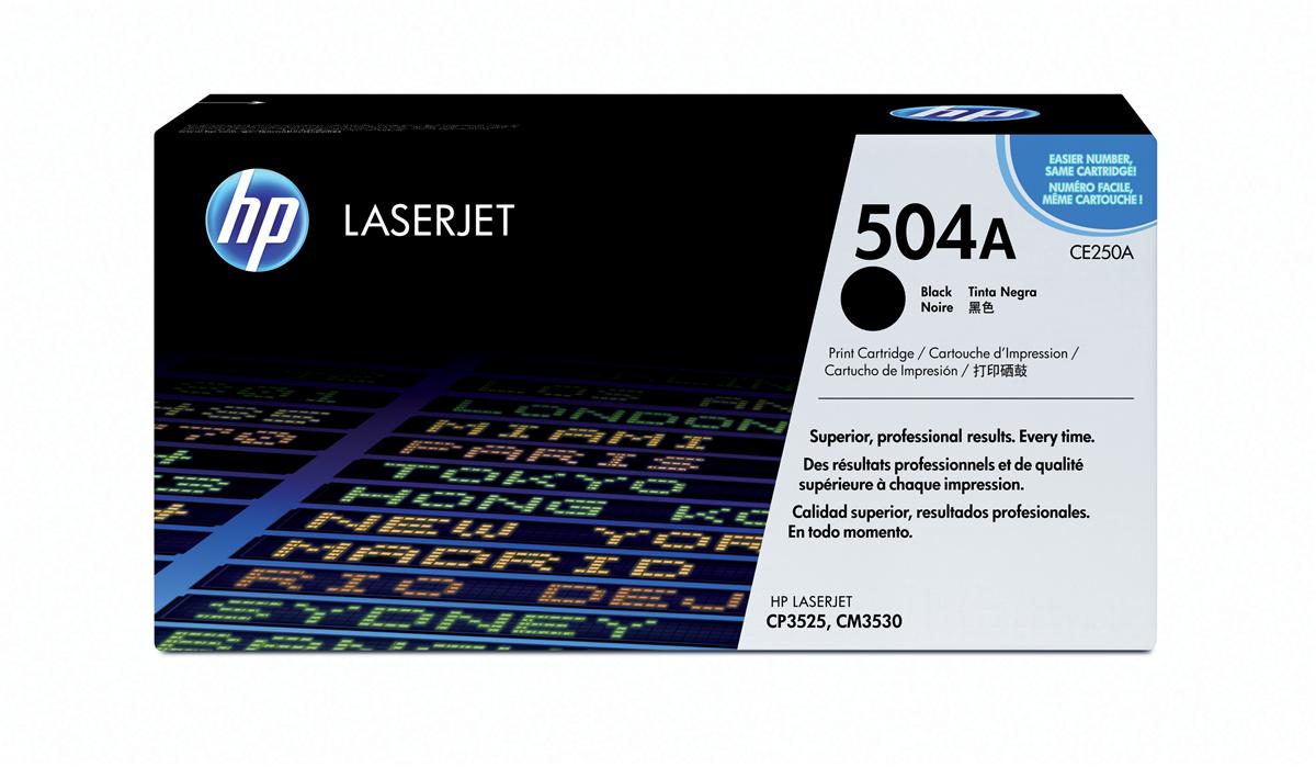 HP CE250A (504A) Cartouche de toner Noir authentique (TVA incluse)