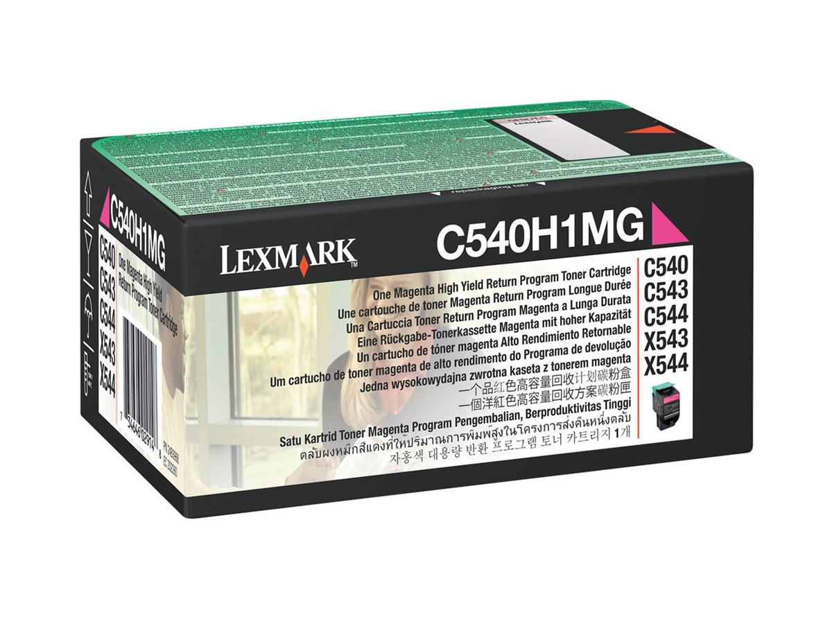 Lexmark C540H1MG Cartouche de toner Magenta authentique (TVA incluse)