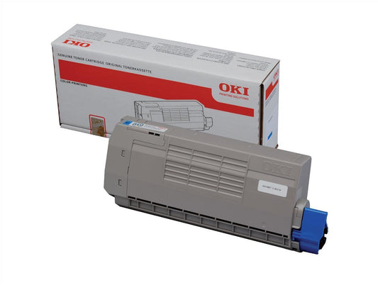 Oki 44318607 Cartouche de toner Cyan authentique (TVA incluse)