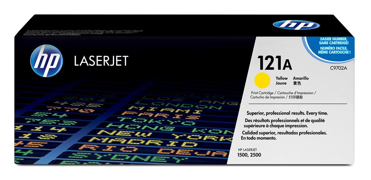 HP C9702A (121A) Cartouche de toner Jaune authentique (TVA incluse)