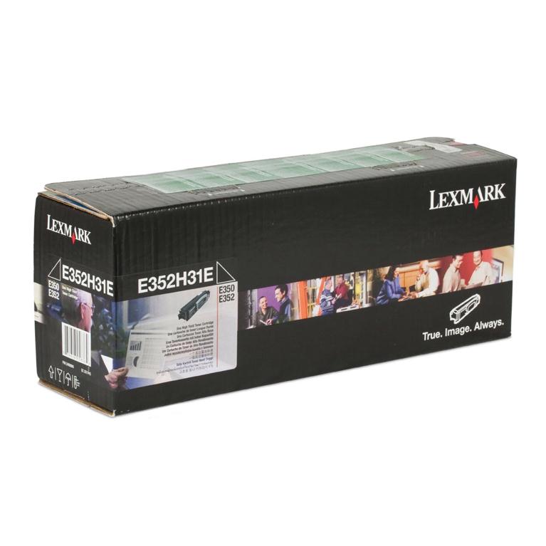 Lexmark E352H31E Cartouche de toner Noir authentique (TVA incluse)