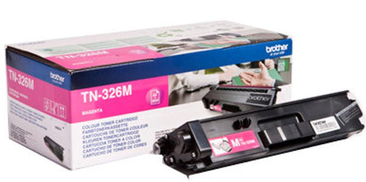 Brother TN326M (TN-326M) Cartouche de toner Magenta authentique (TVA incluse)