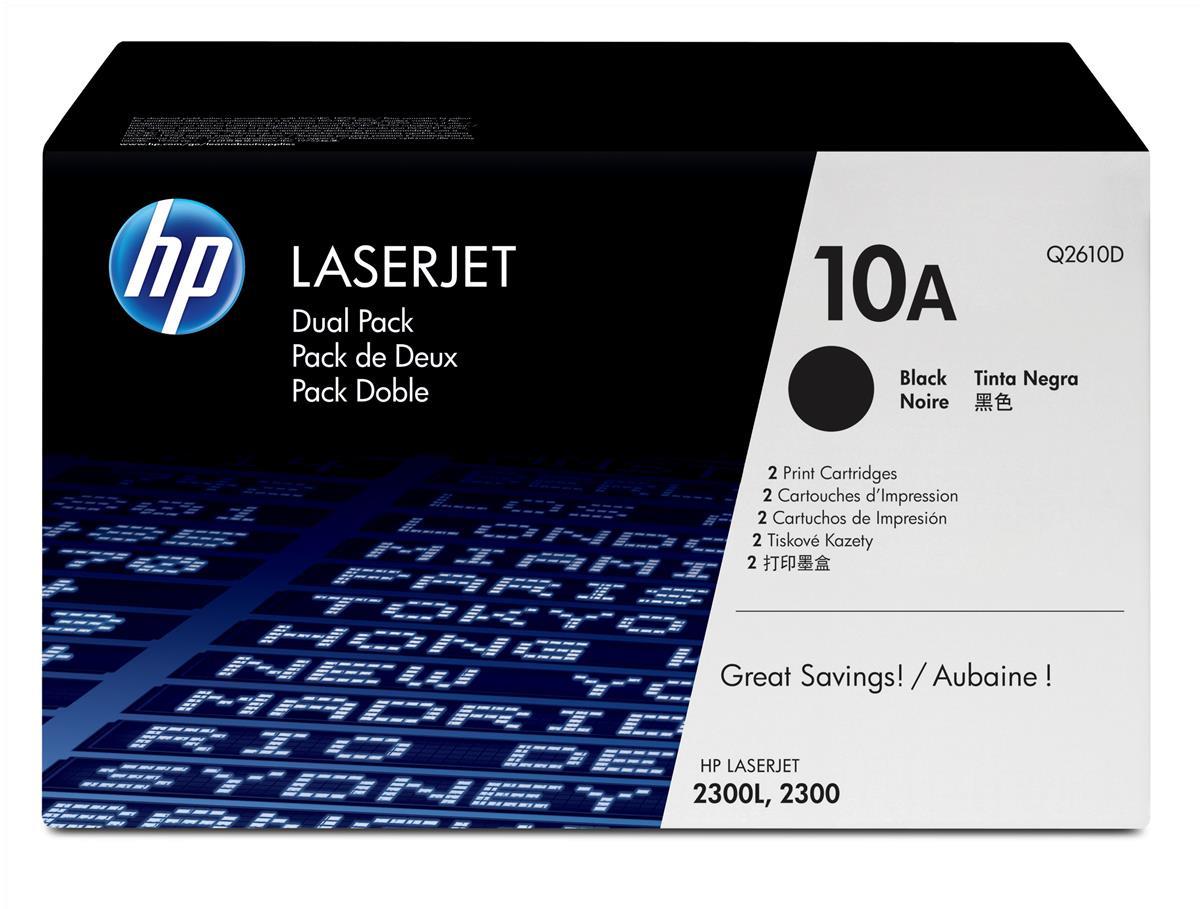 HP Q2610D (10A) Cartouche de toner Noir authentique (TVA incluse)