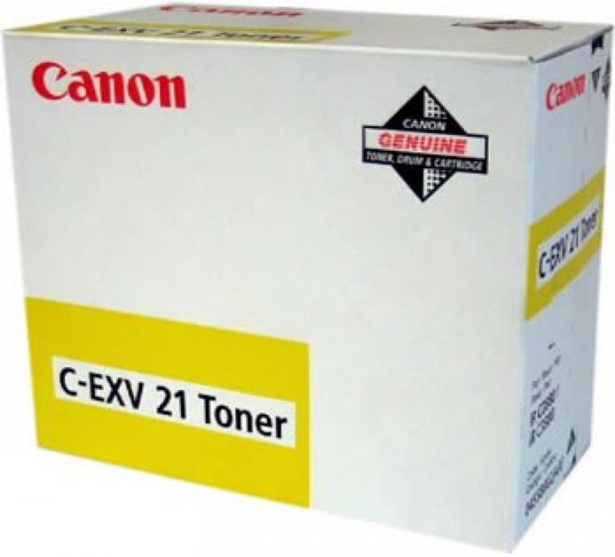 Canon C-EXV21Y 0455B002AA (0455B002) Cartouche de toner Jaune authentique (TVA incluse)