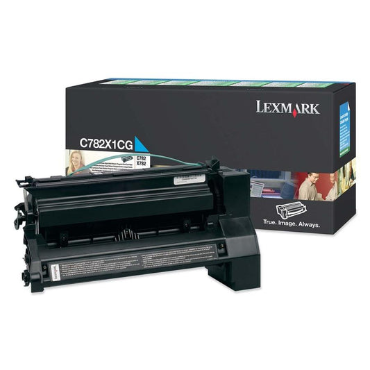 Lexmark C782X1CG Cartouche de toner Cyan authentique (TVA incluse)