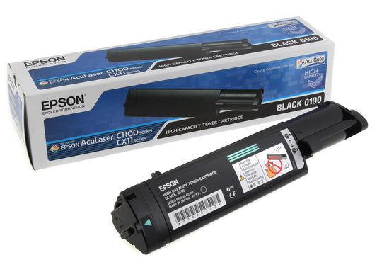 Epson S050190 (C13S050190) Cartouche de toner Noir authentique (TVA incluse)