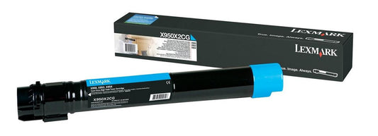 Lexmark X950X2CG Cartouche de toner Cyan authentique (TVA incluse)