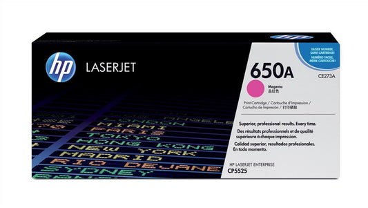 HP CE273A (650A) Cartouche de toner Magenta authentique (TVA incluse)