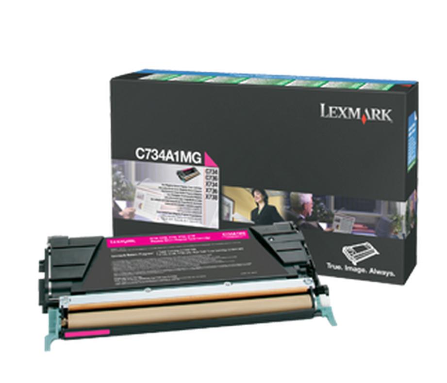 Lexmark C734A1MG Cartouche de toner Magenta authentique (TVA incluse)