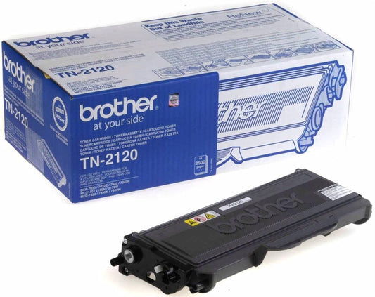 Brother TN2120 (TN-2120) Cartouche de Toner Noir Authentique (TVA incluse)