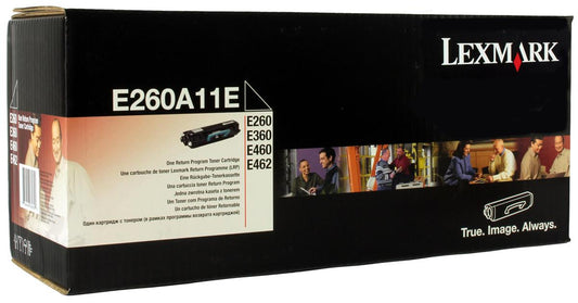 Lexmark E260A11E Cartouche de toner Noir authentique (TVA incluse)