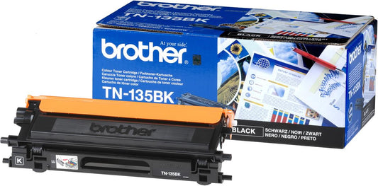 Brother TN135BK (TN-135BK) Cartouche de toner Noir authentique (TVA incluse)