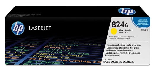 HP CB382A (824A) Cartouche de toner Jaune authentique (TVA incluse)