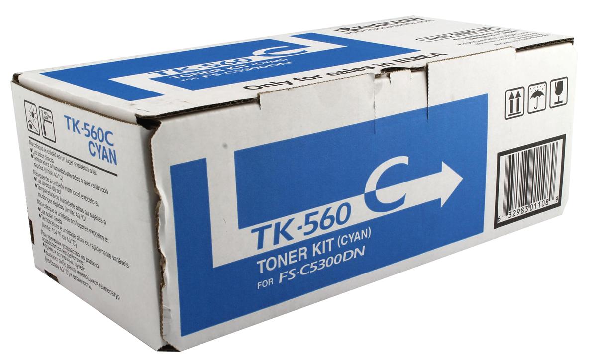 Kyocera TK-560C (1T02HNCEU0) Cartouche de toner Cyan authentique (TVA incluse)