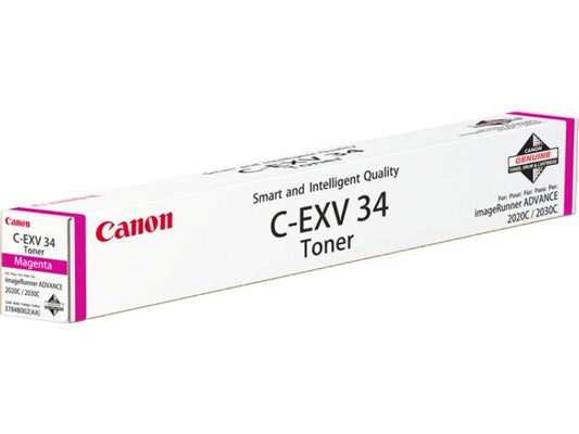 Canon C-EXV34M (3784B002) Cartouche de toner Magenta authentique (TVA incluse)