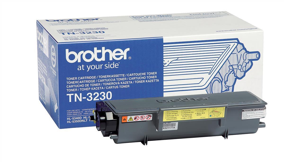 Brother TN3230 (TN-3230) Cartouche de toner Noir authentique (TVA incluse)