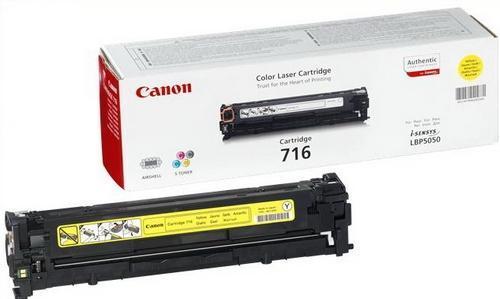 Canon 716Y (1977B002) Cartouche de toner Jaune authentique (TVA incluse)