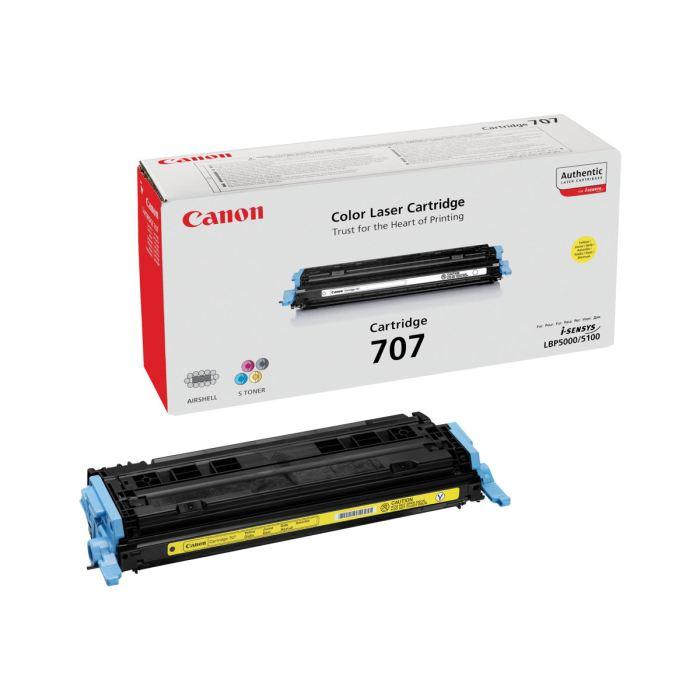 Canon 707Y (9421A004) Cartouche de toner Jaune authentique (TVA incluse)