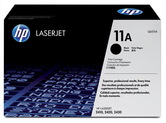 HP Q6511A (11A) Cartouche de toner Noir authentique (TVA incluse)