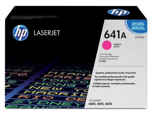 HP C9723A (641A) Cartouche de toner Magenta authentique (TVA incluse)