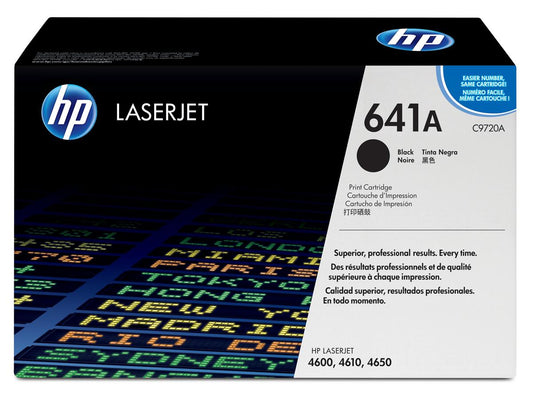 HP C9720A (641A) Cartouche de toner Noir authentique (TVA incluse)