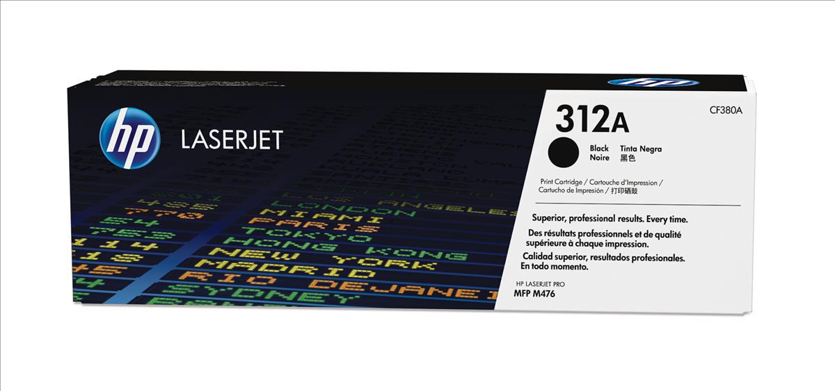 HP CF380A (312A) Cartouche de toner Noir authentique (TVA incluse)