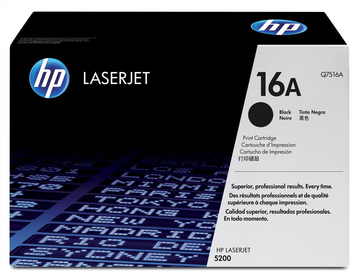 HP Q7516A (16A) Cartouche de toner Noir authentique (TVA incluse)