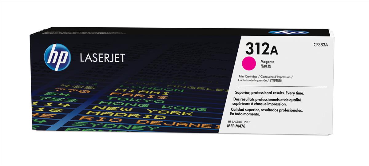 HP CF383A (312A) Cartouche de toner Magenta authentique (TVA incluse)