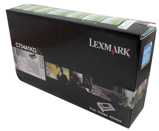 Lexmark C734A1KG Cartouche de toner Noir authentique (TVA incluse)