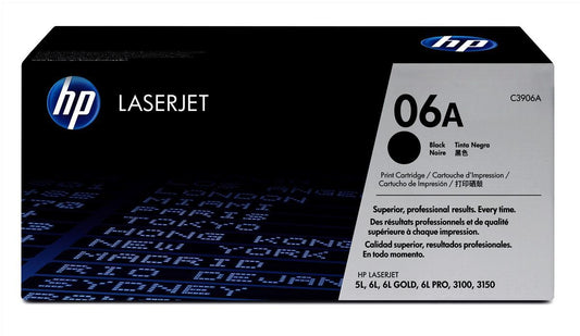 HP C3906A (06A) Cartouche de toner Noir authentique (TVA incluse)