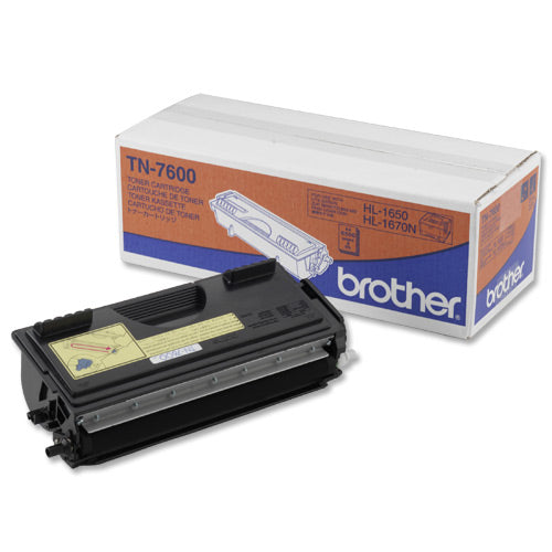 Brother TN7600 (TN-7600) Cartouche de toner Noir authentique (TVA incluse)