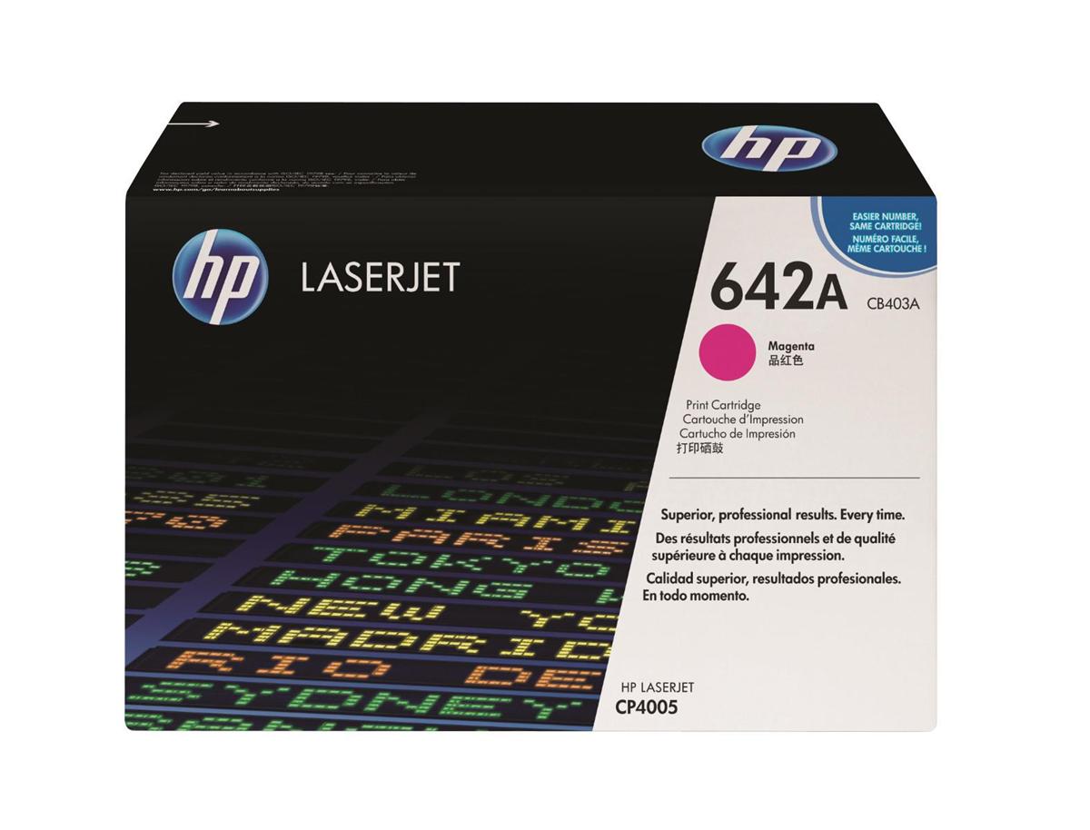 HP CB403A (642A) Cartouche de toner Magenta authentique (TVA incluse)