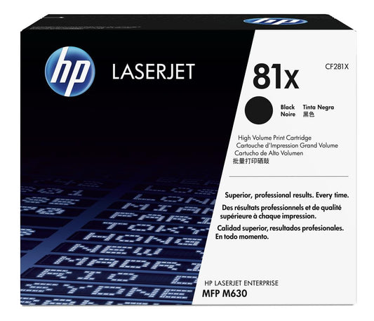 HP CF281X (81X) Cartouche de toner Noir authentique (TVA incluse)