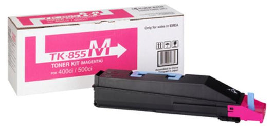 Kyocera TK-855M (1T02H7BEU0) Cartouche de toner Magenta authentique (TVA incluse)