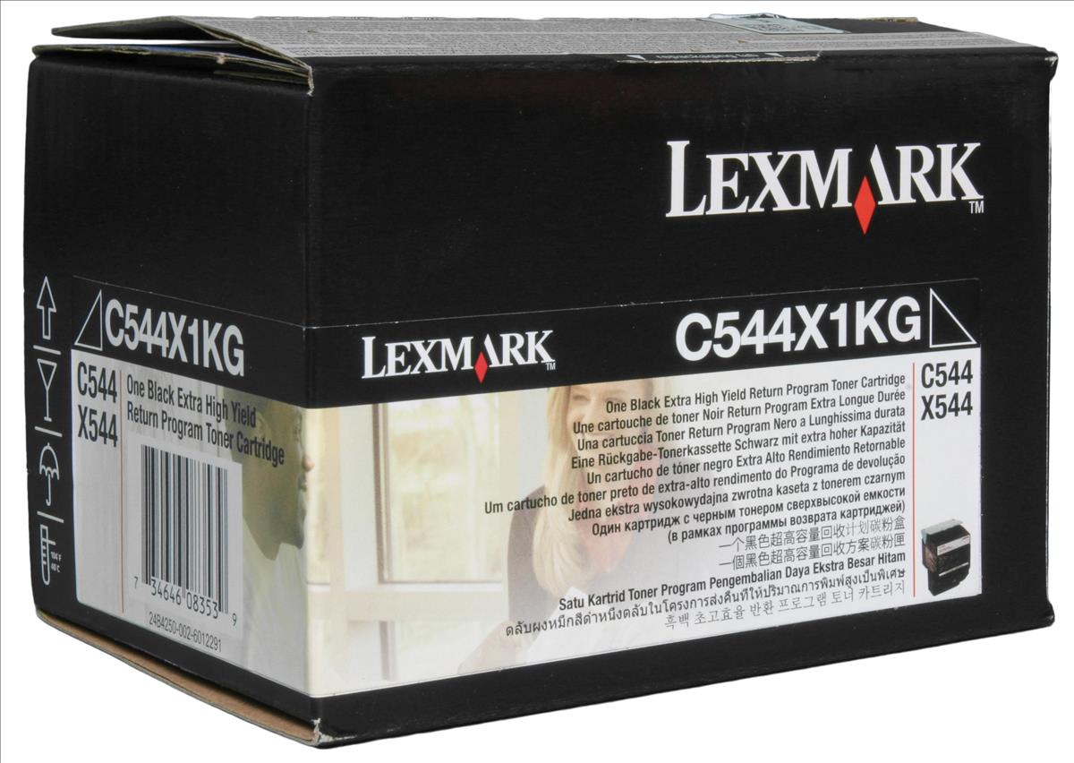 Lexmark C544X1KG Cartouche de toner Noir authentique (TVA incluse)