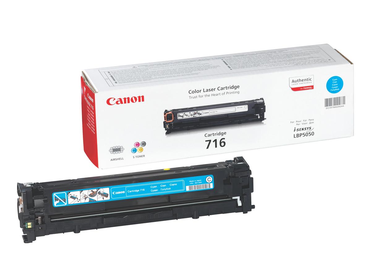 Canon 716C (1979B002) Cartouche de toner Cyan authentique (TVA incluse)