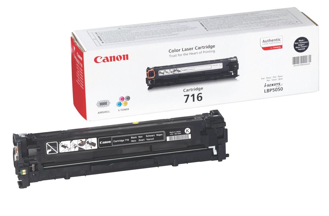 Canon 716B (1980B002) Cartouche de toner Noir authentique (TVA incluse)