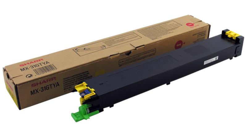 Sharp MX-31GTYA (MX31GTYA) Cartouche de toner Jaune authentique (TVA incluse)