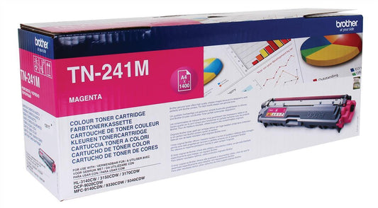 Brother TN241M (TN-241M) Cartouche de toner Magenta authentique (TVA incluse)