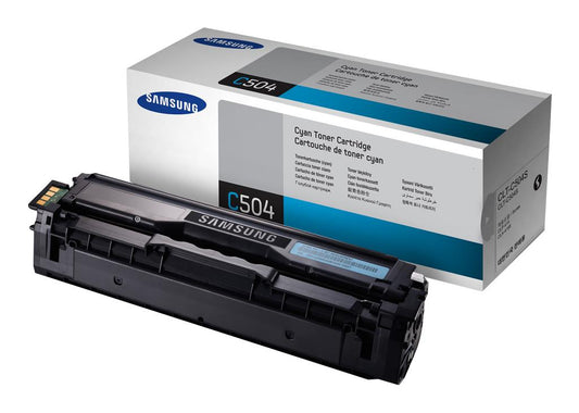 Samsung CLT-C504S (SU025A) Cartouche de toner Cyan authentique (TVA incluse)