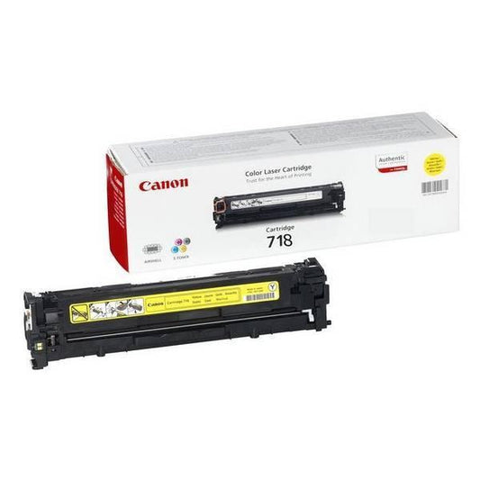 Canon 718Y (2659B002) Cartouche de toner Jaune authentique (TVA incluse)