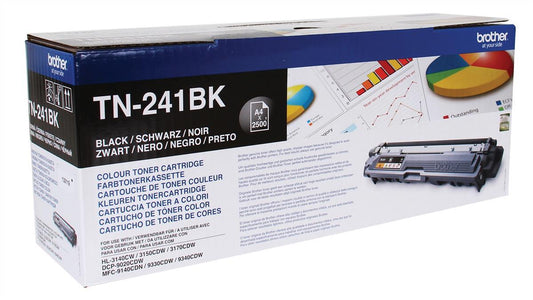 Brother TN241BK (TN-241BK) Cartouche de toner Noir authentique (TVA incluse)